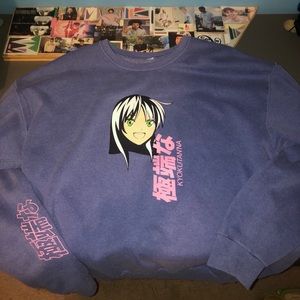Anime Girl Crew Neck Sweatshirt